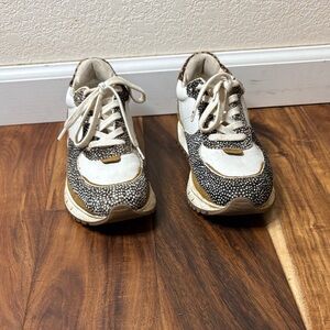Madewell Sneakers in Black and White and Animal Print